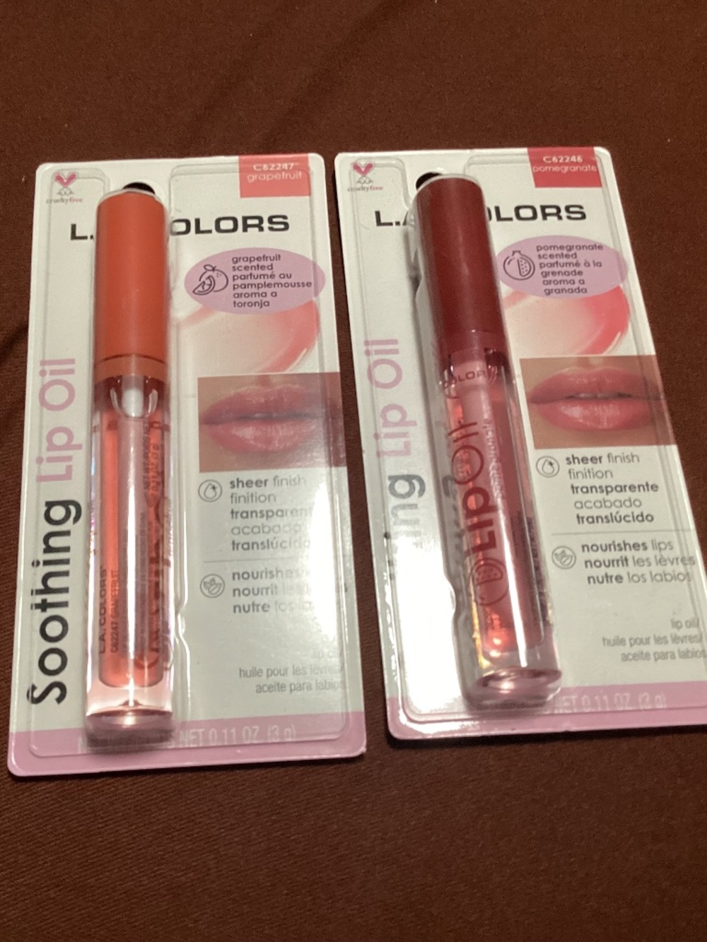 L.A. COLORS Soothing Lip Oil Grapefruit & Pomegranate New Sealed